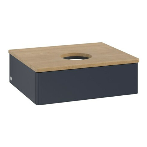 V&B Waschtischunterschrank ohne Frontstruktur Antao 60x19x50cm, WBP hon. Oa, md bl. m Lac