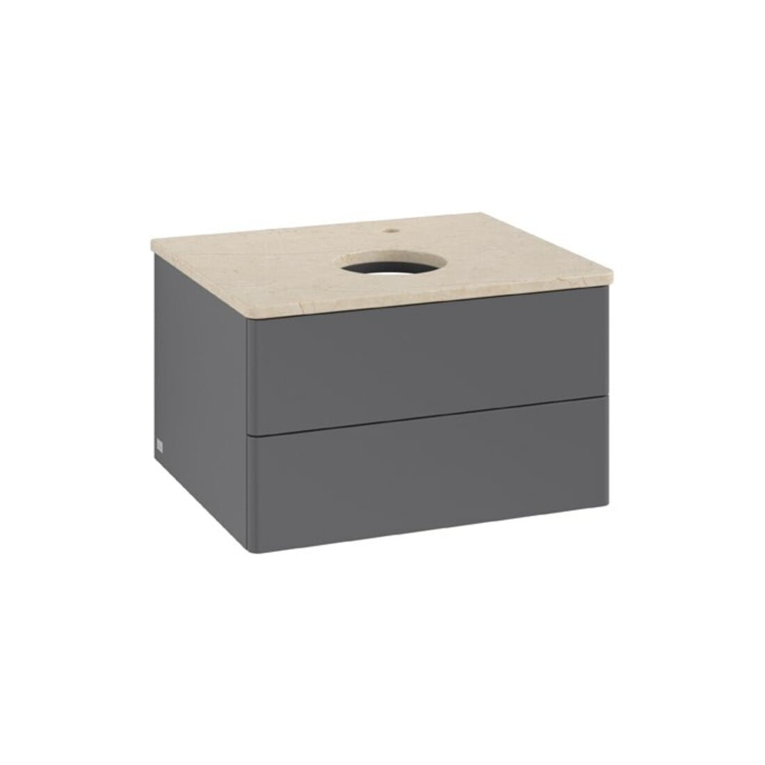 V&B Waschtischunterschrank ohne Frontstruktur Antao 60x36x50cm, HL, WBP botti., A m Lac