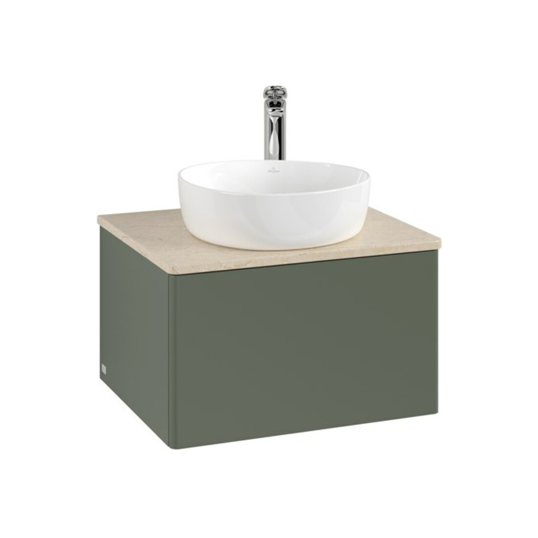 V&B Waschtischunterschrank ohne Frontstruktur Antao 60x36x50cm, HL, WBP botti., le g. m Lac