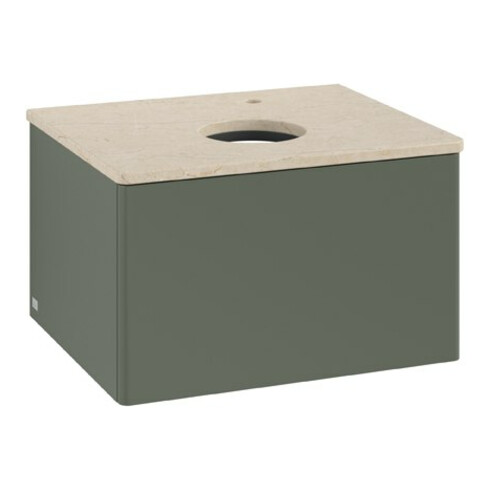 V&B Waschtischunterschrank ohne Frontstruktur Antao 60x36x50cm, HL, WBP botti., le g. m Lac