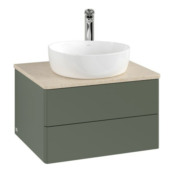 V&B Waschtischunterschrank ohne Frontstruktur Antao 60x36x50cm, HL, WBP botti., le g. m Lac