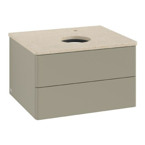 V&B Waschtischunterschrank ohne Frontstruktur Antao 60x36x50cm, HL, WBP botti., st. Gr m Lac