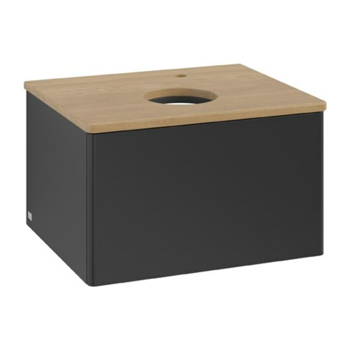 V&B Waschtischunterschrank ohne Frontstruktur Antao 60x36x50cm, HL, WBP hon. Oa, bla m Lac