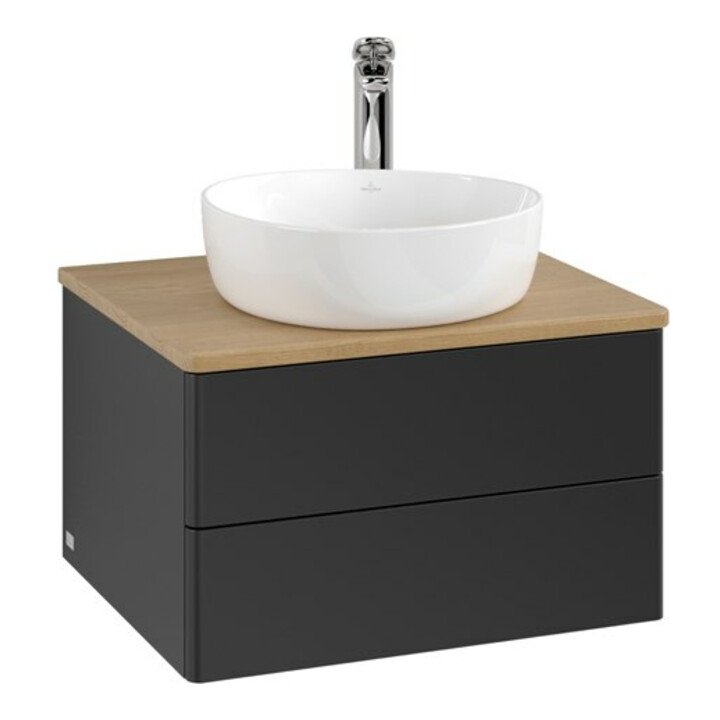 V&B Waschtischunterschrank ohne Frontstruktur Antao 60x36x50cm, HL, WBP hon. Oa, bla m Lac