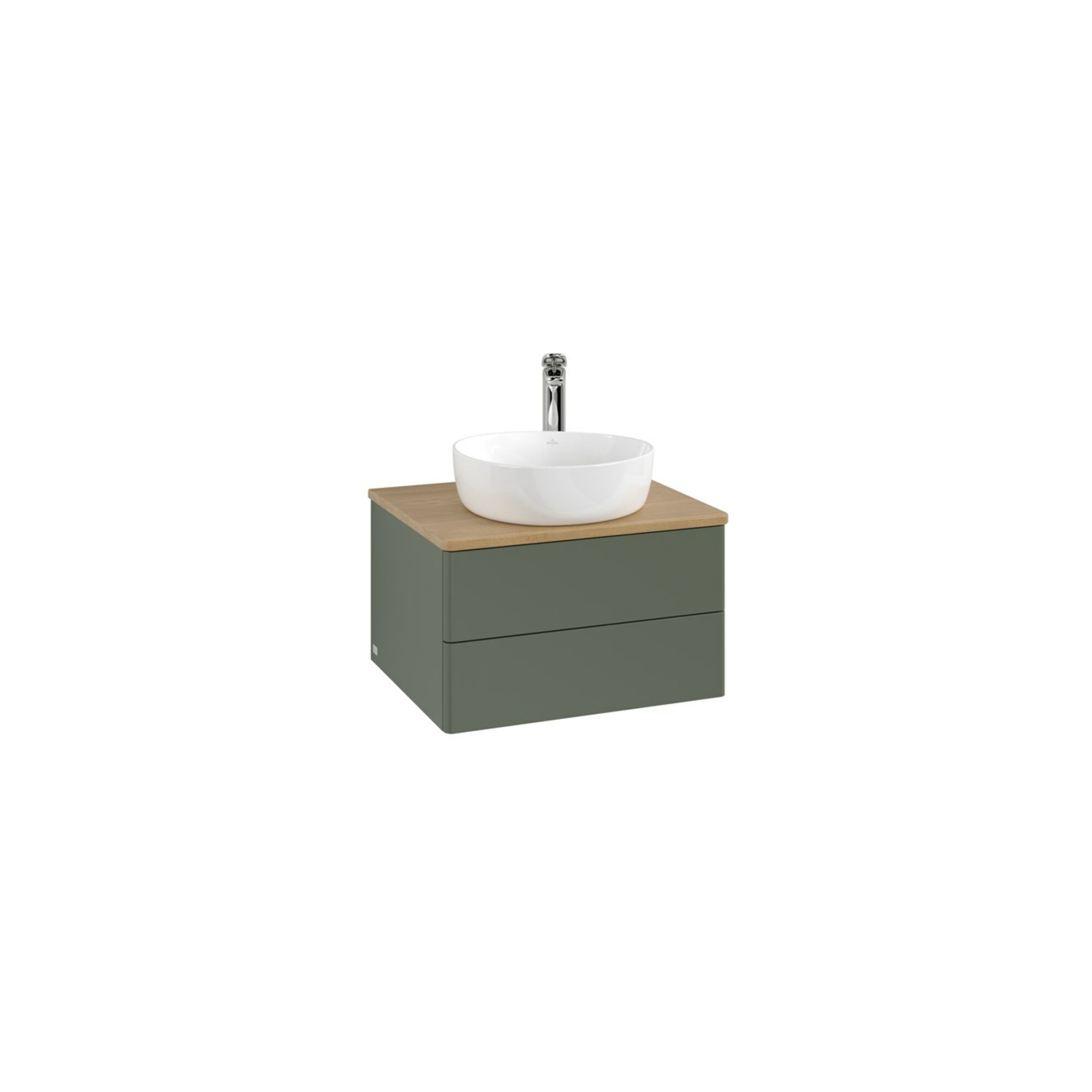 V&B Waschtischunterschrank ohne Frontstruktur Antao 60x36x50cm, HL, WBP hon. Oa, le g. m Lac ; Villeroy & Boch