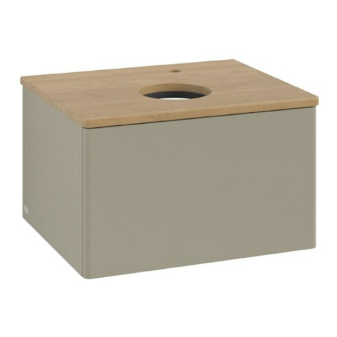 V&B Waschtischunterschrank ohne Frontstruktur Antao 60x36x50cm, HL, WBP hon. Oa, st Gr m Lac