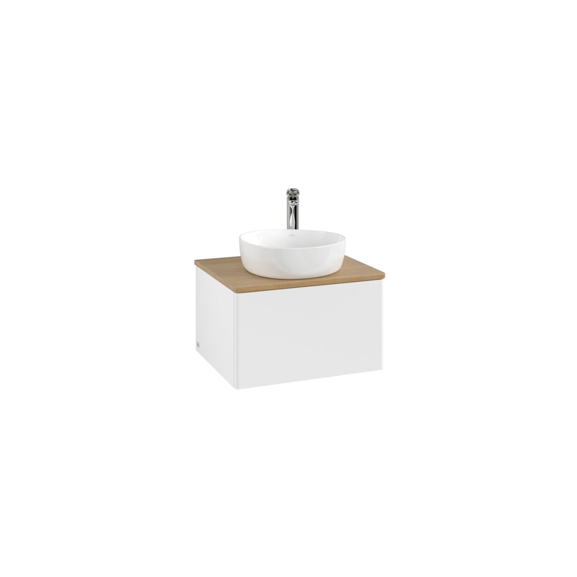V&B Waschtischunterschrank ohne Frontstruktur Antao 60x36x50cm, HL, WBP hon. Oa, wh. m Lac ; Villeroy & Boch