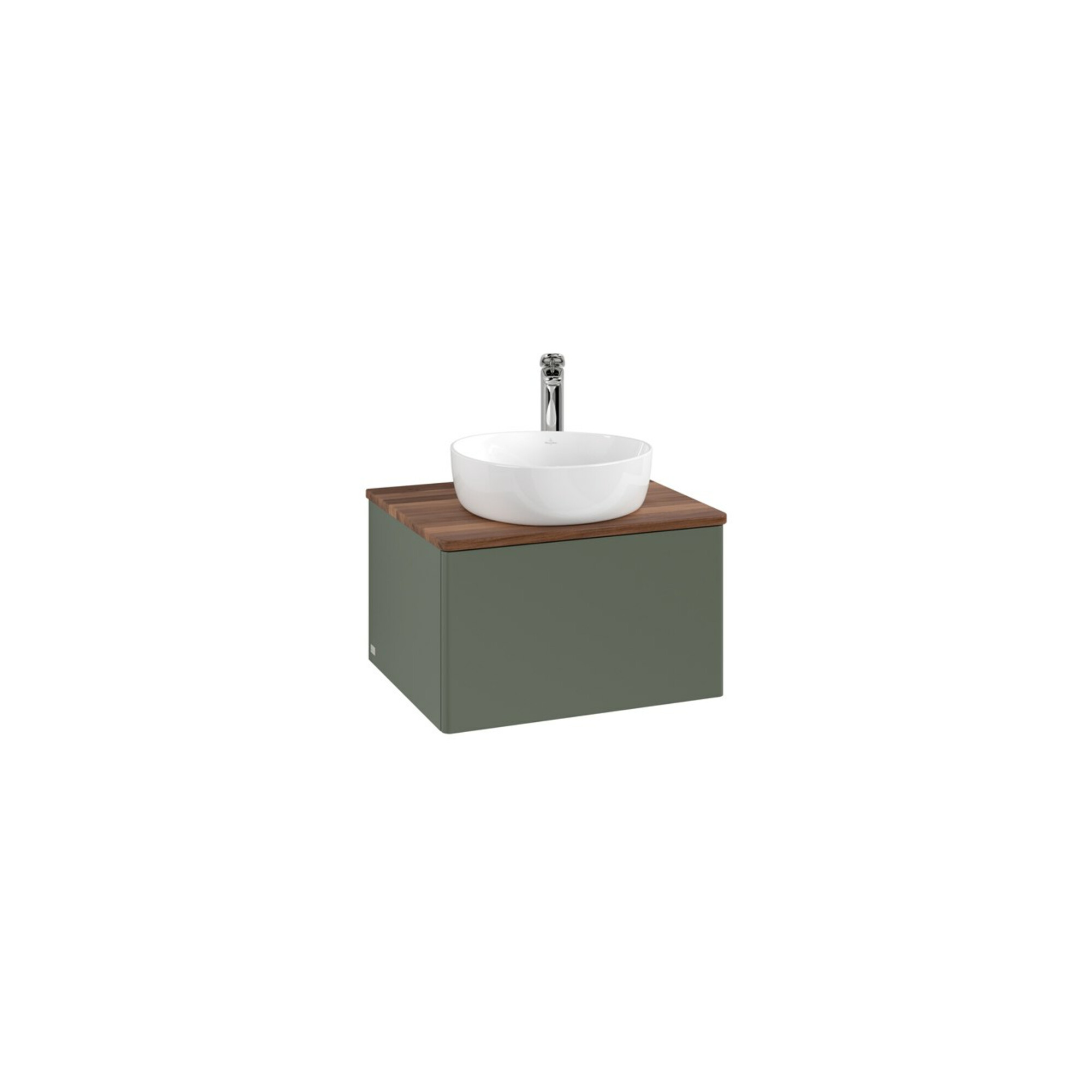V&B Waschtischunterschrank ohne Frontstruktur Antao 60x36x50cm, HL, WBP w wa, lea gre. m Lac ; Villeroy & Boch