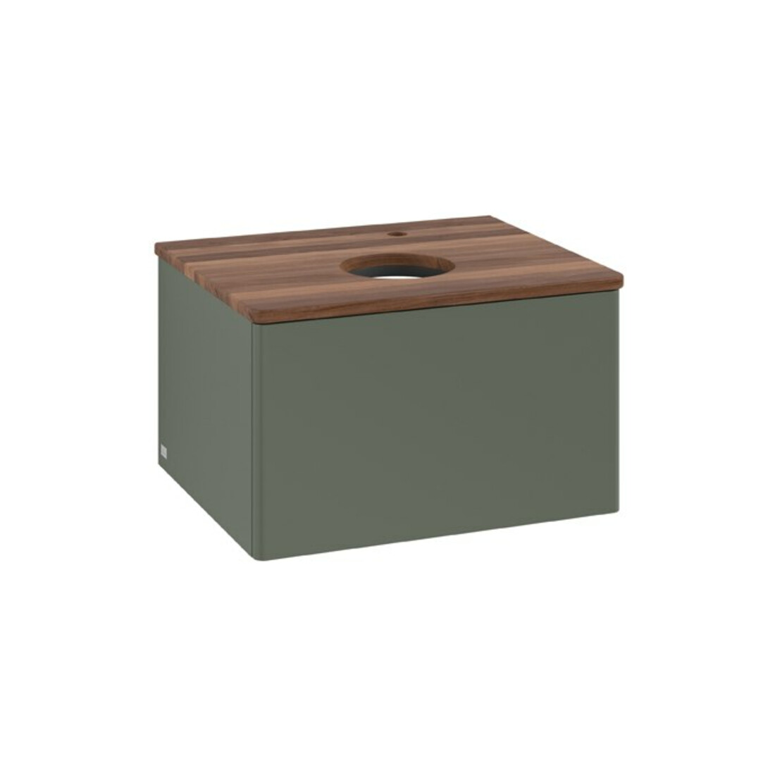 V&B Waschtischunterschrank ohne Frontstruktur Antao 60x36x50cm, HL, WBP w wa, lea gre. m Lac