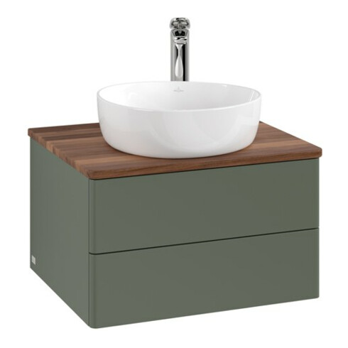 V&B Waschtischunterschrank ohne Frontstruktur Antao 60x36x50cm, HL, WBP w wa, lea gre. m Lac