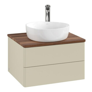 V&B Waschtischunterschrank ohne Frontstruktur Antao 60x36x50cm, HL, WBP w. wal, si Gr m Lac