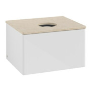 V&B Waschtischunterschrank ohne Frontstruktur Antao 60x36x50cm, WBP botti., glo wh. Lac