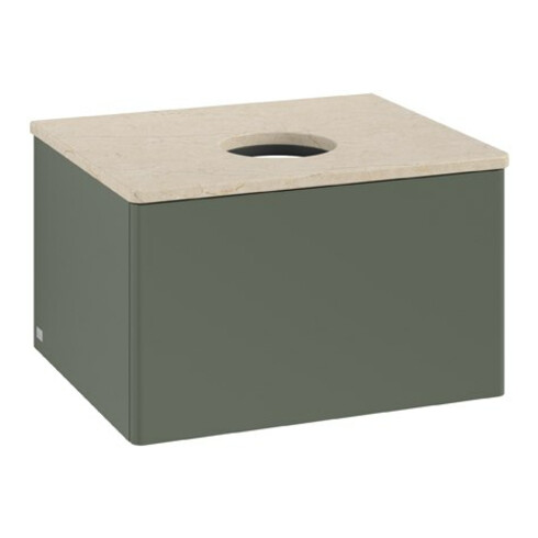 V&B Waschtischunterschrank ohne Frontstruktur Antao 60x36x50cm, WBP botti., lea gre. m Lac