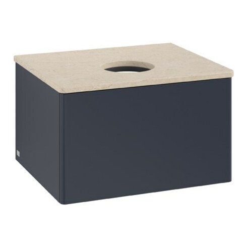 V&B Waschtischunterschrank ohne Frontstruktur Antao 60x36x50cm, WBP botti., md bl. m Lac