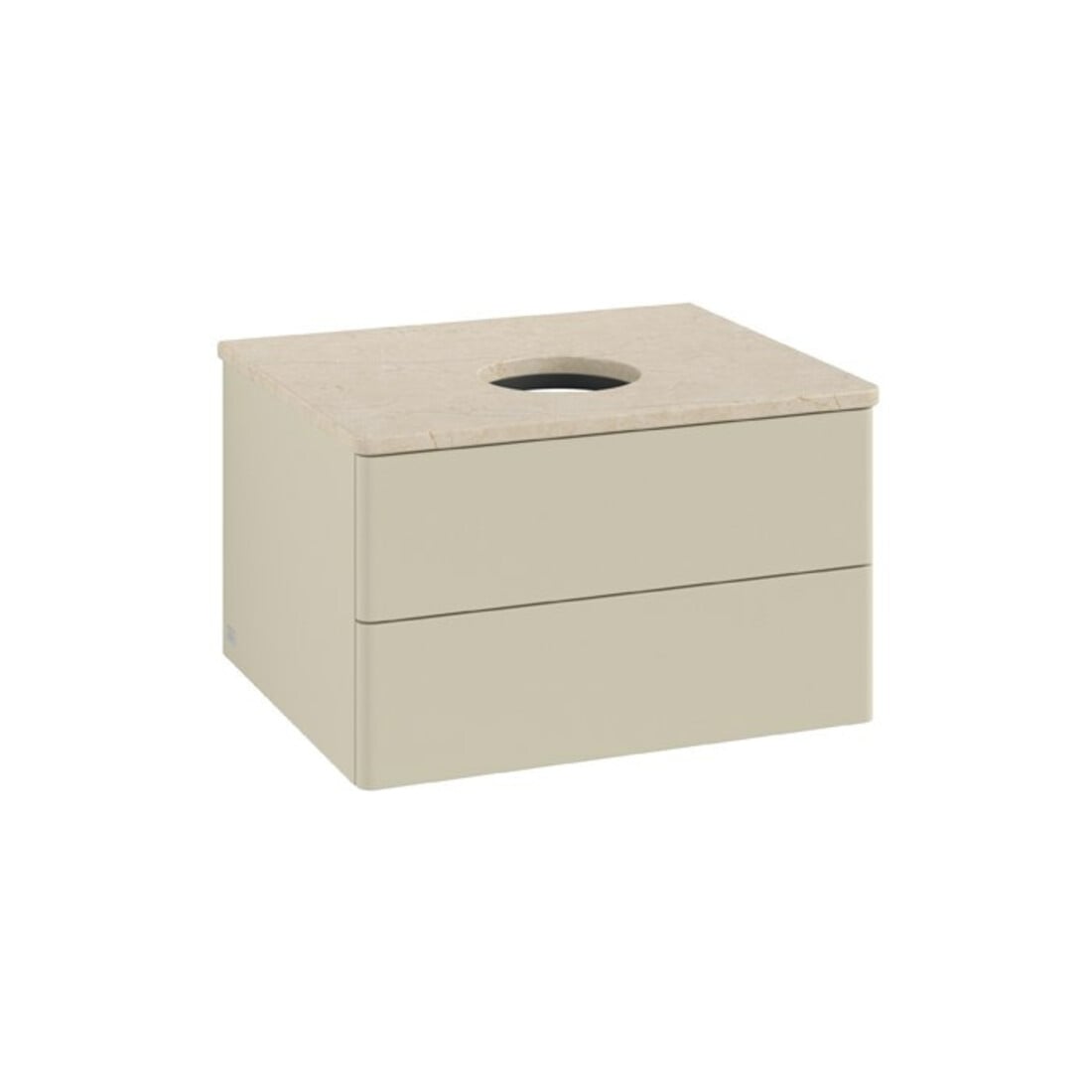 V&B Waschtischunterschrank ohne Frontstruktur Antao 60x36x50cm, WBP botti., si Gr m Lac
