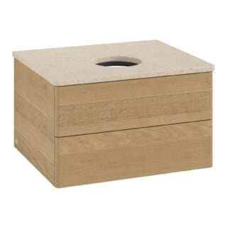 V&B Waschtischunterschrank ohne Frontstruktur Antao 60x36x50cm, WBP-farbe botti., honey oak