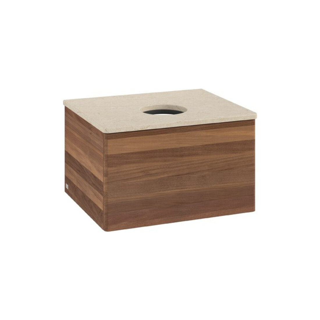 V&B Waschtischunterschrank ohne Frontstruktur Antao 60x36x50cm, WBP-farbe botti., w. walnut