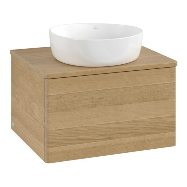 V&B Waschtischunterschrank ohne Frontstruktur Antao 60x36x50cm, WBP-farbe hon. Oa, honey oak