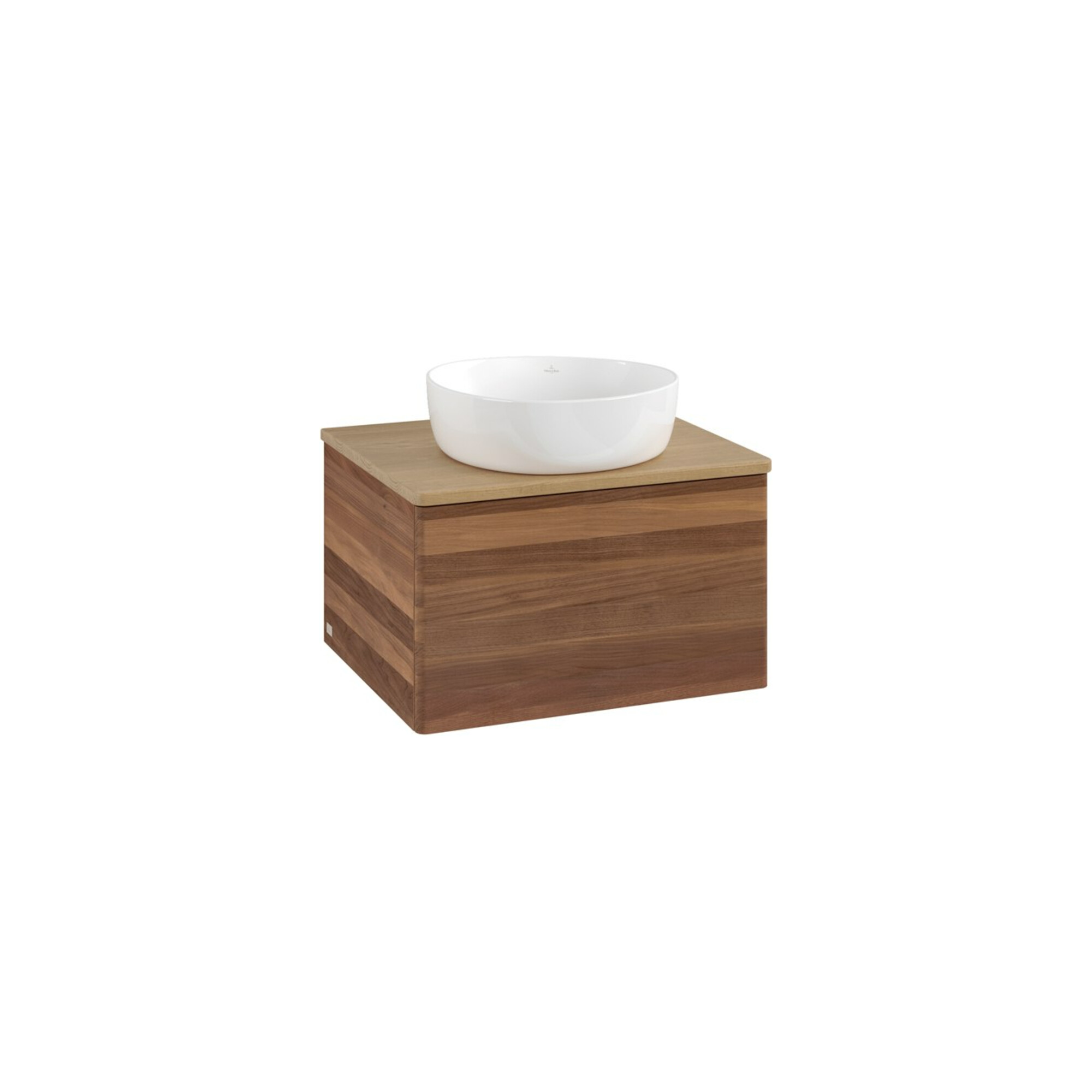 V&B Waschtischunterschrank ohne Frontstruktur Antao 60x36x50cm, WBP-farbe hon. Oa, w. walnut ; Villeroy & Boch