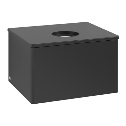 V&B Waschtischunterschrank ohne Frontstruktur Antao 60x36x50cm, WBP-farbe Lac, bla m lacquer