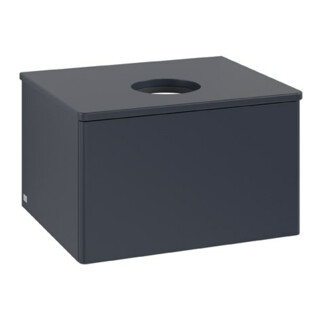 V&B Waschtischunterschrank ohne Frontstruktur Antao 60x36x50cm, WBP-farbe Lac, md bl. m Lac