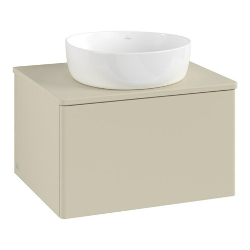 V&B Waschtischunterschrank ohne Frontstruktur Antao 60x36x50cm, WBP-farbe Lac, si Gr m Lac
