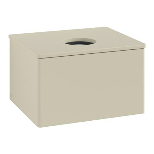 V&B Waschtischunterschrank ohne Frontstruktur Antao 60x36x50cm, WBP-farbe Lac, si Gr m Lac