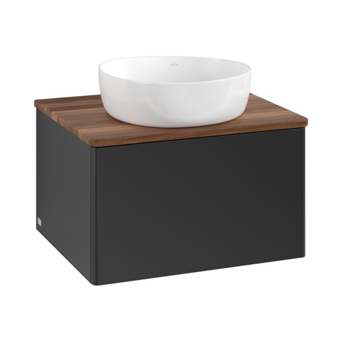 V&B Waschtischunterschrank ohne Frontstruktur Antao 60x36x50cm, WBP-farbe w. wal, bla m Lac