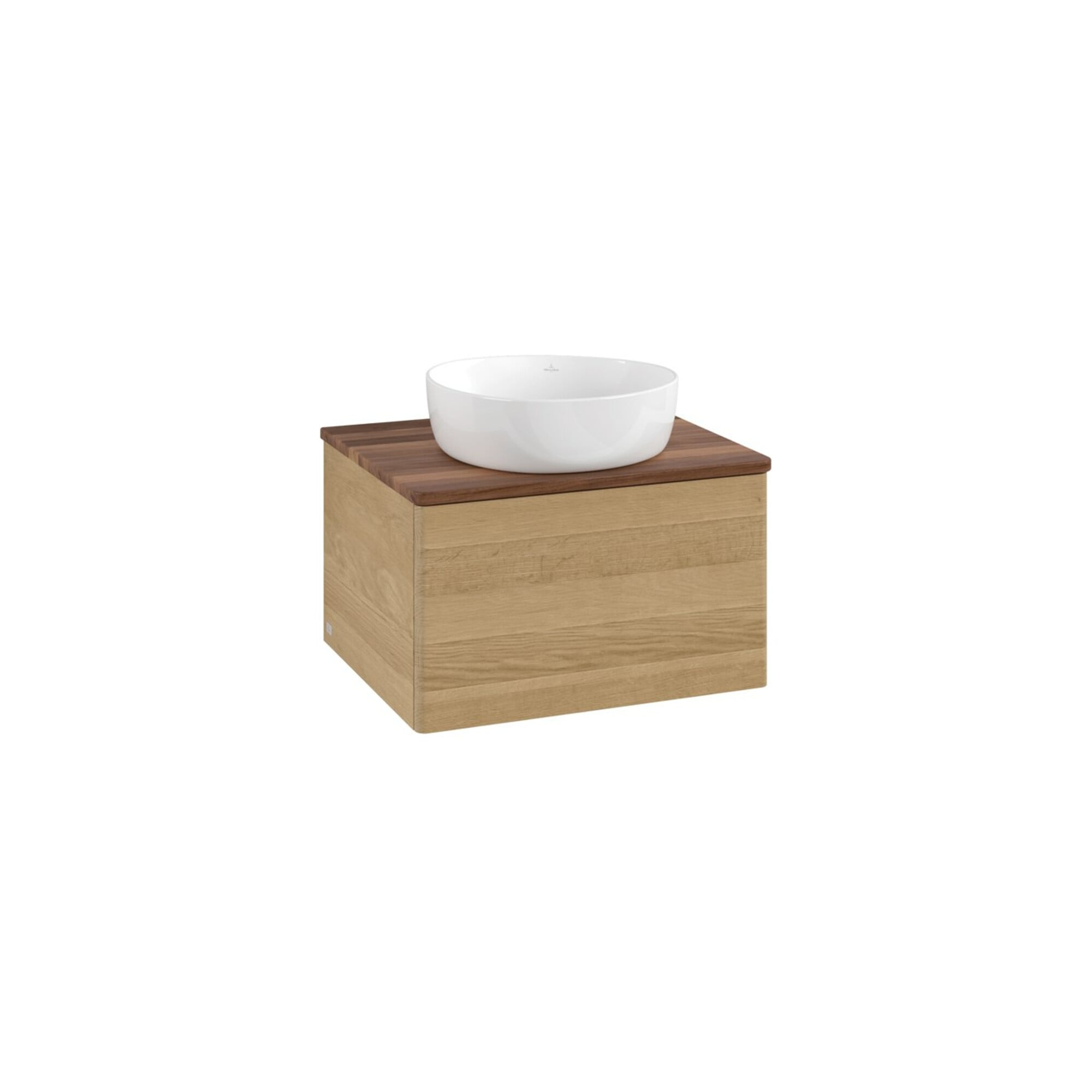 V&B Waschtischunterschrank ohne Frontstruktur Antao 60x36x50cm, WBP-farbe w. wal, honey oak ; Villeroy & Boch