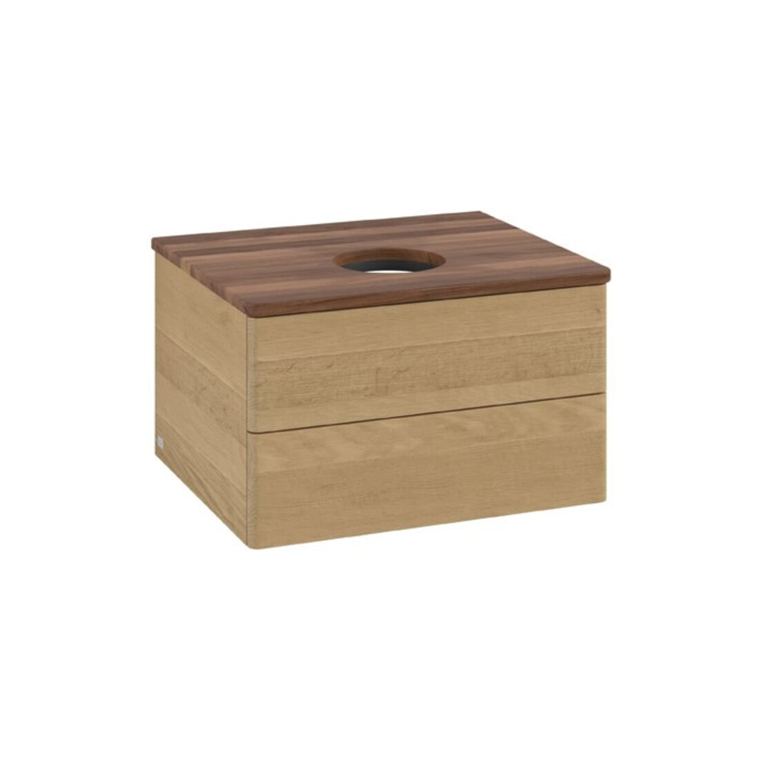 V&B Waschtischunterschrank ohne Frontstruktur Antao 60x36x50cm, WBP-farbe w. wal, honey oak