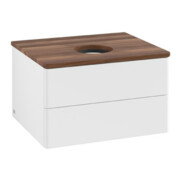 V&B Waschtischunterschrank ohne Frontstruktur Antao 60x36x50cm, WBP-farbe w. wal, wh. m Lac