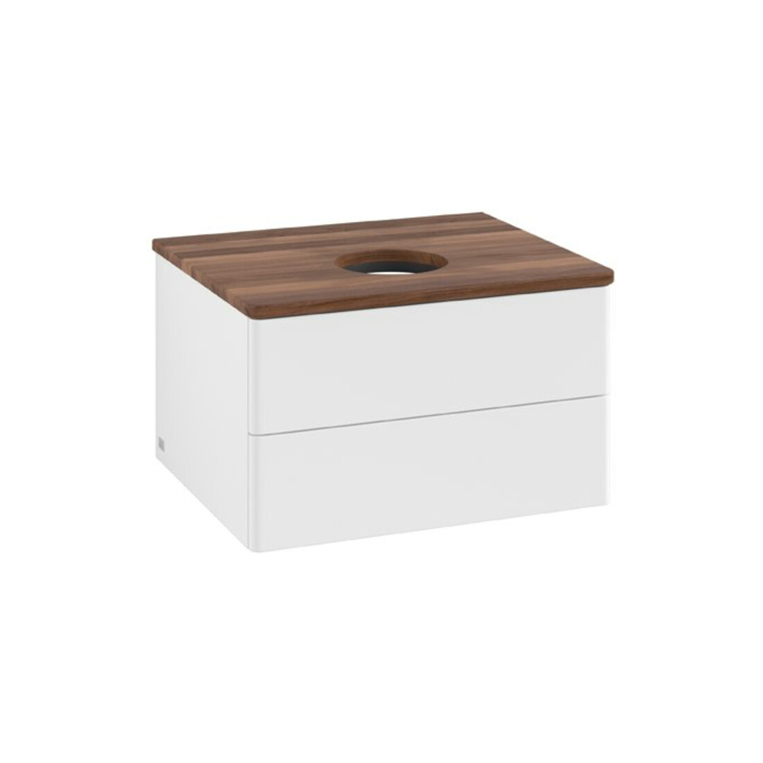 V&B Waschtischunterschrank ohne Frontstruktur Antao 60x36x50cm, WBP-farbe w. wal, wh. m Lac
