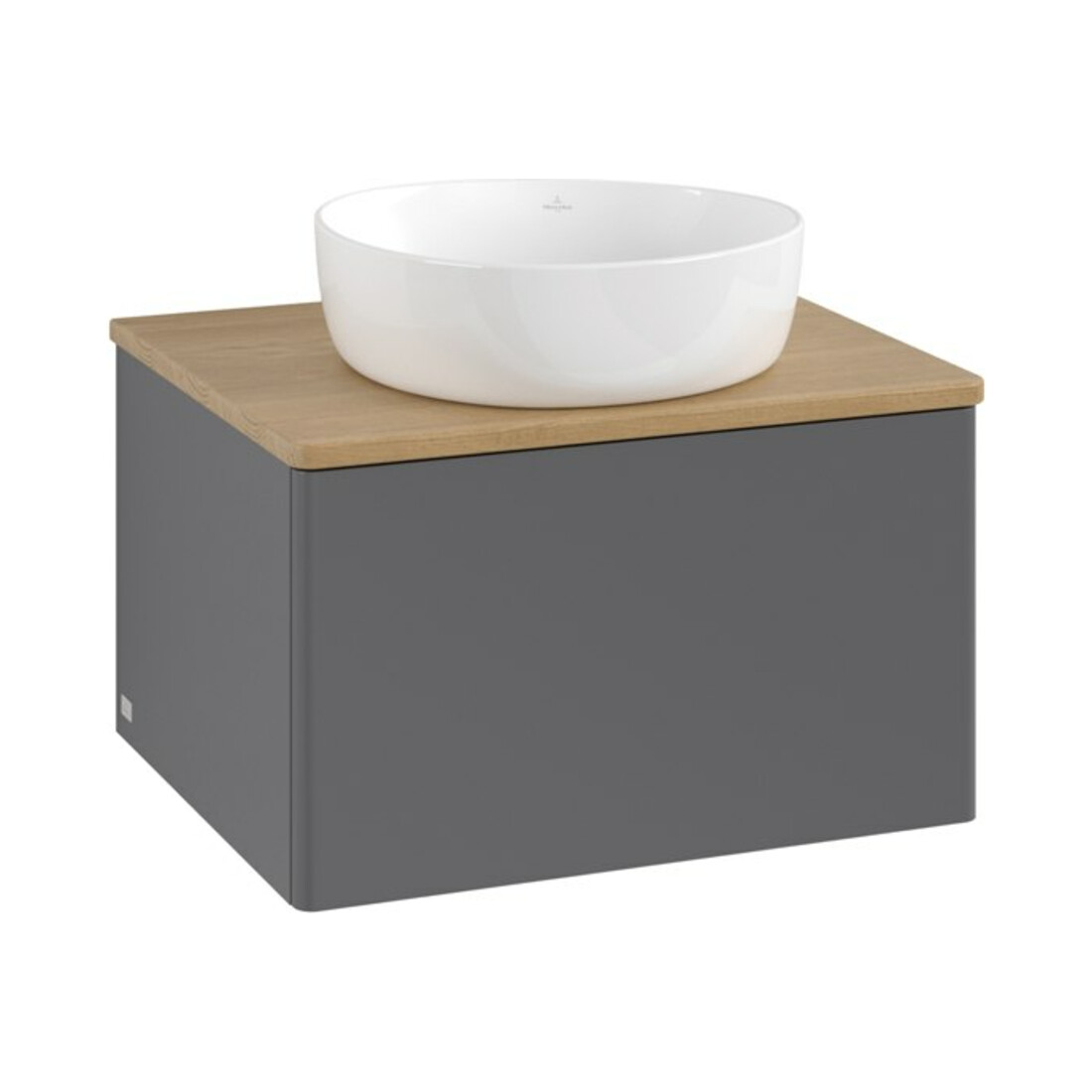 V&B Waschtischunterschrank ohne Frontstruktur Antao 60x36x50cm, WBP hon. Oa, Anthrac. m Lac