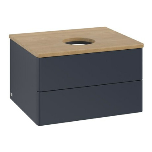 V&B Waschtischunterschrank ohne Frontstruktur Antao 60x36x50cm, WBP hon. Oa, md bl. m Lac