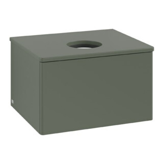 V&B Waschtischunterschrank ohne Frontstruktur Antao 60x36x50cm, WBP Lac, lea gre. m Lac