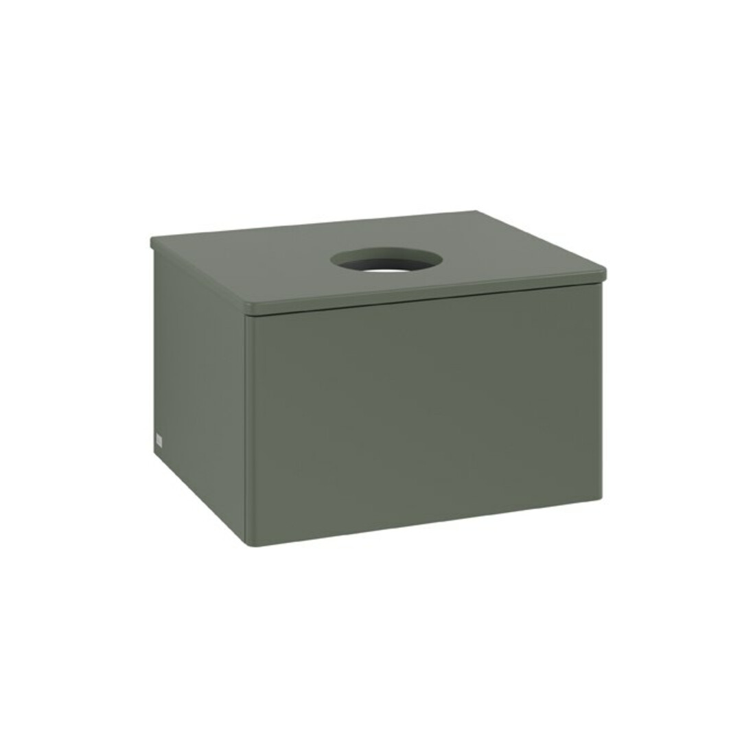 V&B Waschtischunterschrank ohne Frontstruktur Antao 60x36x50cm, WBP Lac, lea gre. m Lac