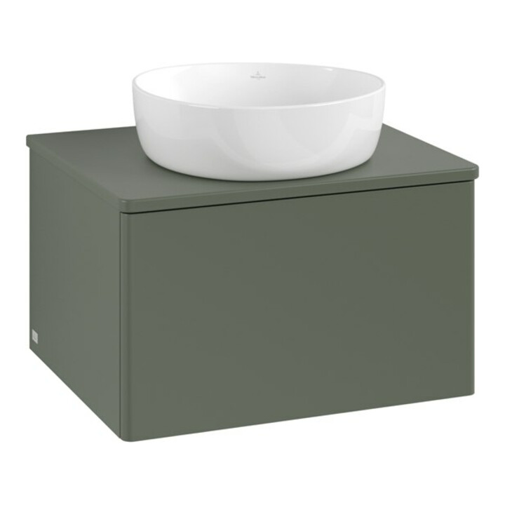 V&B Waschtischunterschrank ohne Frontstruktur Antao 60x36x50cm, WBP Lac, lea gre. m Lac