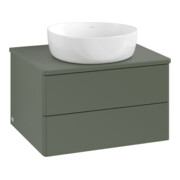 V&B Waschtischunterschrank ohne Frontstruktur Antao 60x36x50cm, WBP Lac, lea gre. m Lac
