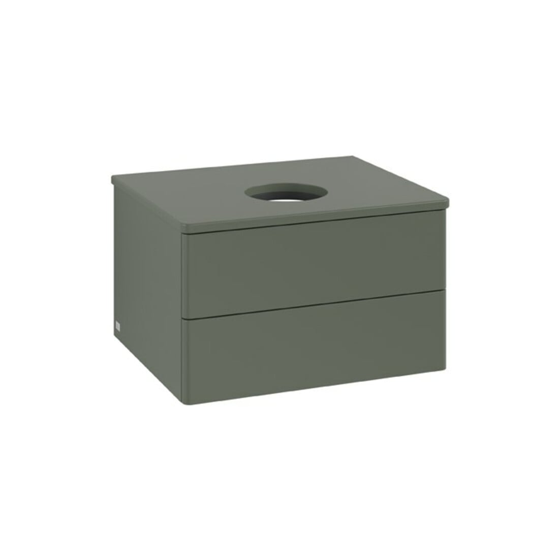V&B Waschtischunterschrank ohne Frontstruktur Antao 60x36x50cm, WBP Lac, lea gre. m Lac