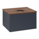 V&B Waschtischunterschrank ohne Frontstruktur Antao 60x36x50cm, WBP w. wal, md bl. m Lac-1