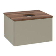 V&B Waschtischunterschrank ohne Frontstruktur Antao 60x36x50cm, WBP w. wal, st. Gr m Lac