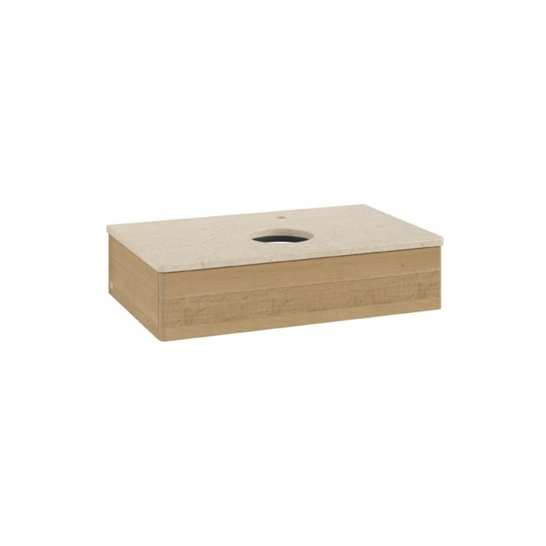 V&B Waschtischunterschrank ohne Frontstruktur Antao 80x19x50cm, HL, WBP botti., hon. Oa