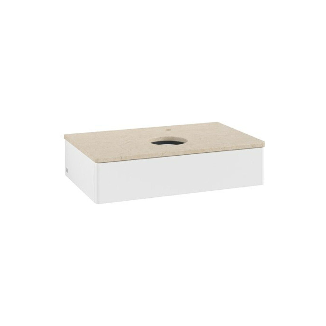 V&B Waschtischunterschrank ohne Frontstruktur Antao 80x19x50cm, HL, WBP botti., wh. m Lac