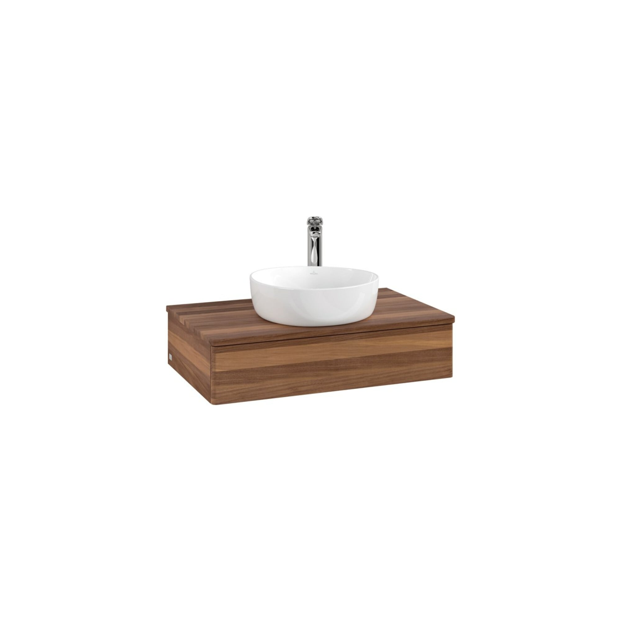 V&B Waschtischunterschrank ohne Frontstruktur Antao 80x19x50cm, HL, WBP-farbe w. wal, w. wal ; Villeroy & Boch