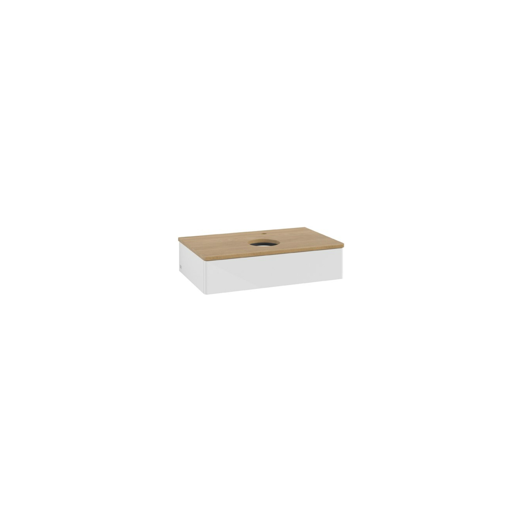 V&B Waschtischunterschrank ohne Frontstruktur Antao 80x19x50cm, HL, WBP hon. Oa, glo wh. Lac ; Villeroy & Boch