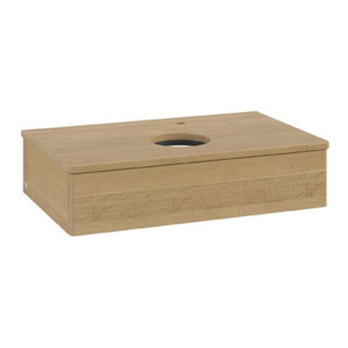 V&B Waschtischunterschrank ohne Frontstruktur Antao 80x19x50cm, HL, WBP hon. Oa, hon. Oa