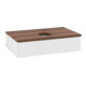 V&B Waschtischunterschrank ohne Frontstruktur Antao 80x19x50cm, HL, WBP w. wal, wh. m Lac-1