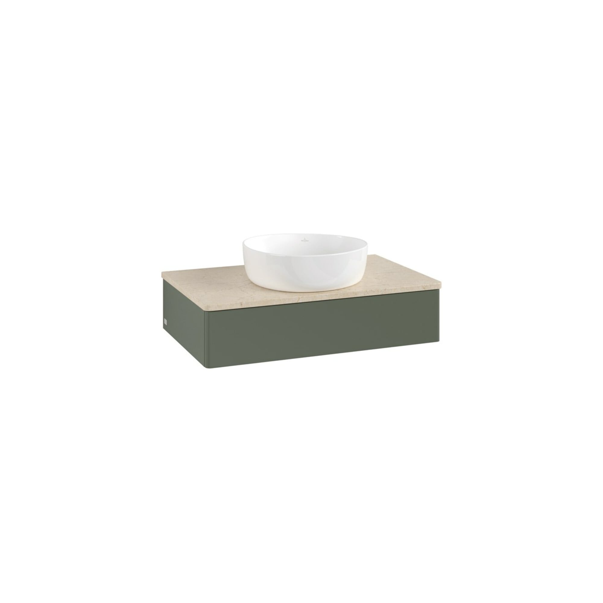V&B Waschtischunterschrank ohne Frontstruktur Antao 80x19x50cm, WBP botti., lea gre. m Lac ; Villeroy & Boch