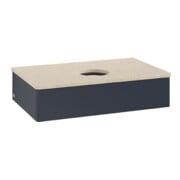 V&B Waschtischunterschrank ohne Frontstruktur Antao 80x19x50cm, WBP botti., md bl. m Lac-3