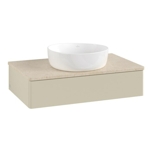 V&B Waschtischunterschrank ohne Frontstruktur Antao 80x19x50cm, WBP botti., si Gr m Lac